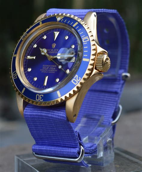 blue strap rolex